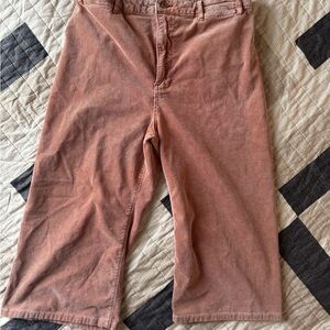 Anthropologie Dusty Rose Corduroy Pants